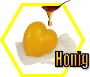 Herz-Honigseife mit Honigduft 45 g im Organzabeutel