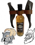 Ziegenhornset mit Lederhalter 2 x 0,1 liter